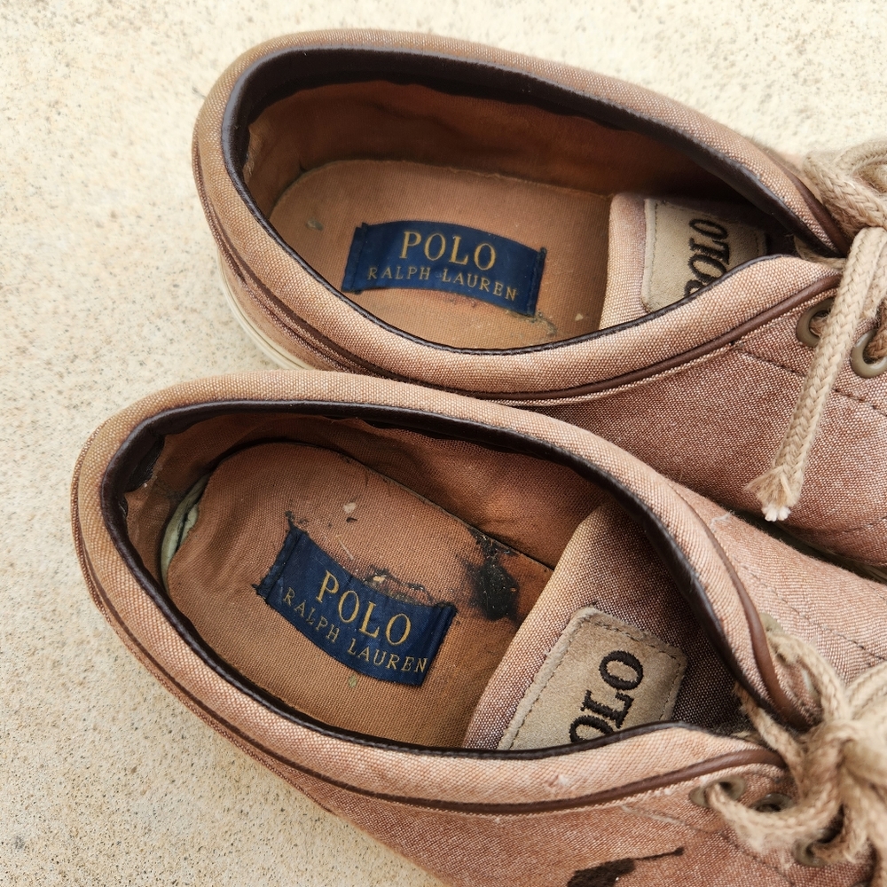 Men's POLO RALPH LAUREN Canvas Sneaker Size 10 - Picture 4 of 10